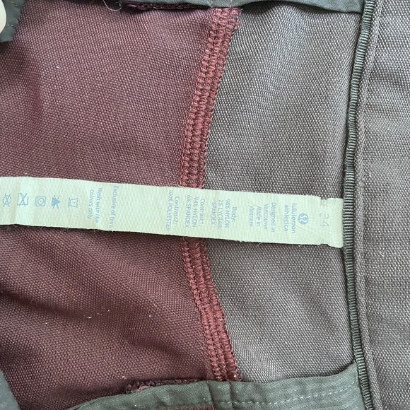 LULULEMON Shorts Mens Size 34 Two Toned Dark Purple/Coal Gray UNION Athletic - Picture 6 of 10